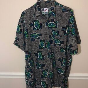 Vintage Speedo Tribal Print Shirt Small